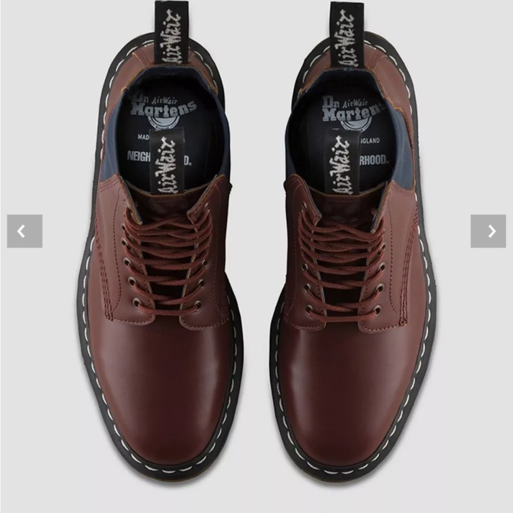Dr. Martens MIE 1460 NBHD OXBLOOD VINTAGE SMOOTH LEATHER 9M/10W MADE IN ENGLAND - Picture 6 of 12